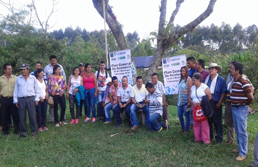 Gira con productores agrícolas del municipio de Taminango – Codesat